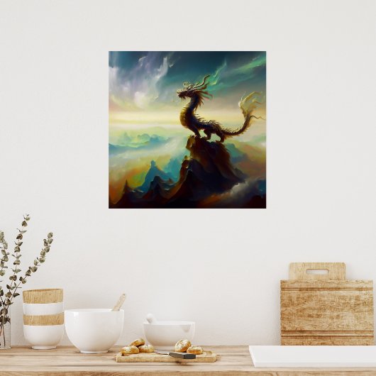 Poster Dragon chinois (14) (Cuisine)