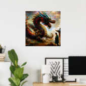 Poster Dragon chinois (23) (Bureau à domicile)