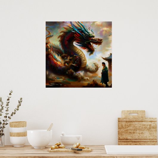 Poster Dragon chinois (23) (Cuisine)