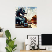 Poster Dragon chinois (30) (Bureau à domicile)