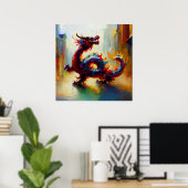Poster Dragon chinois (34) (Bureau à domicile)