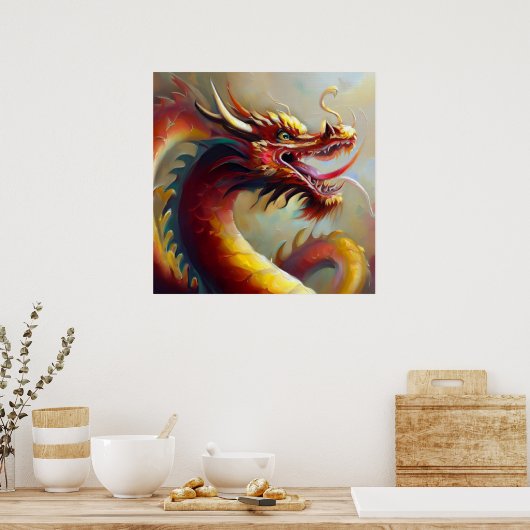 Poster Dragon chinois (35) (Cuisine)