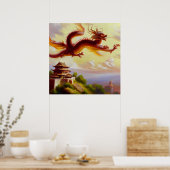 Poster Dragon chinois (5) (Cuisine)