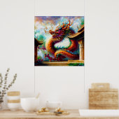 Poster Dragon chinois (6) (Cuisine)