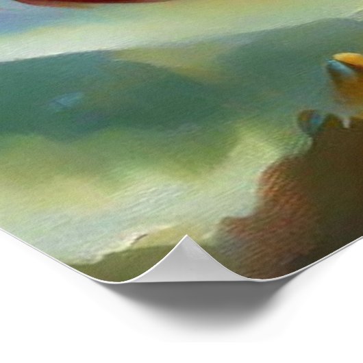 Poster Dragon chinois (7) (Coin)