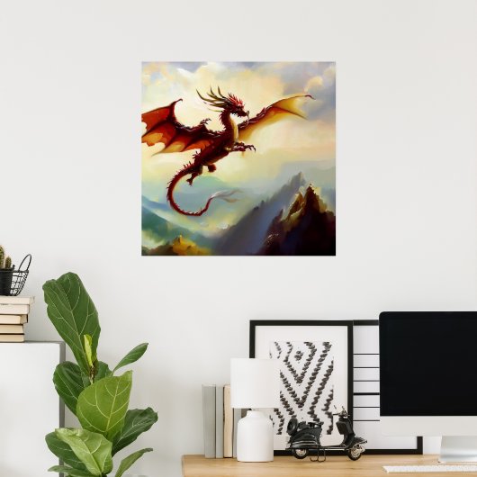 Poster Dragon chinois (7) (Bureau à domicile)