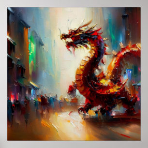 Poster Dragon chinois (8)
