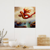 Poster Dragon chinois (9) (Cuisine)