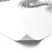 Poster Dragon chinois antique (Coin)