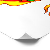 Poster Dragon chinois rouge (Coin)