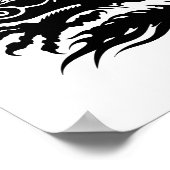 Poster Dragon chinois traditionnel (Coin)