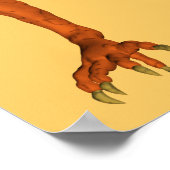 Poster Dragon Citrouille d'Halloween (Coin)