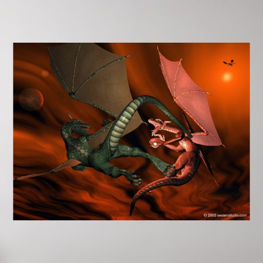 Poster Dragon Combat (Devant)