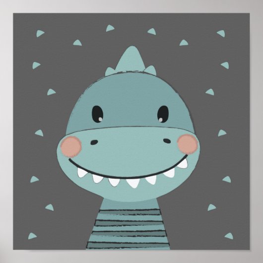 Poster Dragon Cute Cartoon Enfants bébé garçon (Devant)