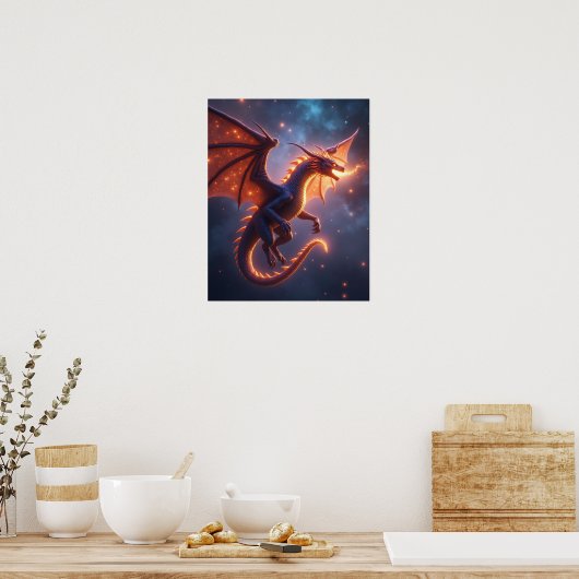 Poster Dragon de Braise Céleste (Cuisine)