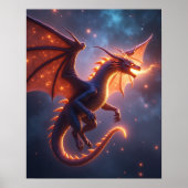 Poster Dragon de Braise Céleste (Devant)