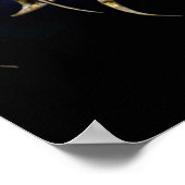 Poster Dragon de bronze sur Ciel de foudre (Coin)