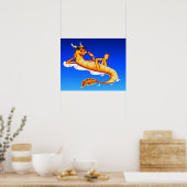 Poster Dragon de Chillax (bleu) (Cuisine)