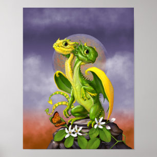 Poster Dragon de citron vert 11x14 (4x6 et plus)
