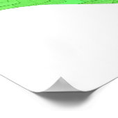 Poster Dragon de coeur vert citron blanc (Coin)