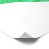 Poster Dragon de coeur vert sur blanc (Coin)