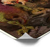 Poster Dragon de combat du chevalier par J. Allen St. Joh (Coin)