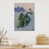 Poster Dragon de destination chinoise (Cuisine)