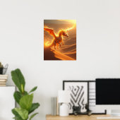 Poster Dragon de Feu Désert en Flammes (Bureau à domicile)