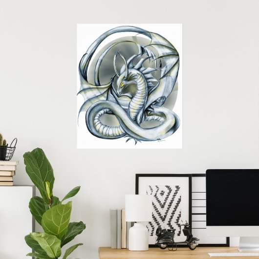 Poster Dragon de glace (Bureau à domicile)