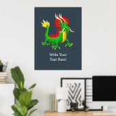 Poster Dragon de jade chinois (Bureau à domicile)