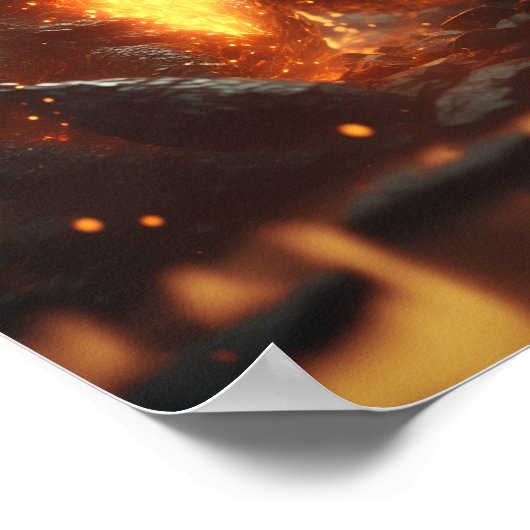 Poster Dragon de lave (Coin)