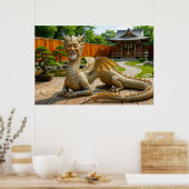 Poster Dragon de l'Équilibre (Cuisine)