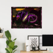 Poster Dragon De L'Est Par Michelle Wilder (Bureau à domicile)