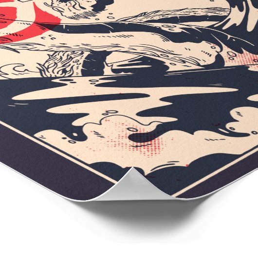 Poster Dragon de mer japonais (Coin)