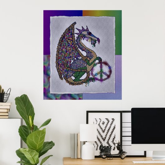 Poster Dragon de Paix Bijoux (Bureau à domicile)