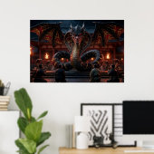 Poster Dragon de Pouvoir (Bureau à domicile)