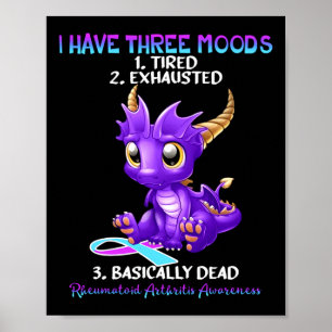 Poster Dragon de sensibilisation à l'arthrite rhumatoïde