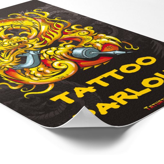 Poster Dragon de tatouage (Coin)