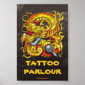 Poster Dragon de tatouage (Devant)