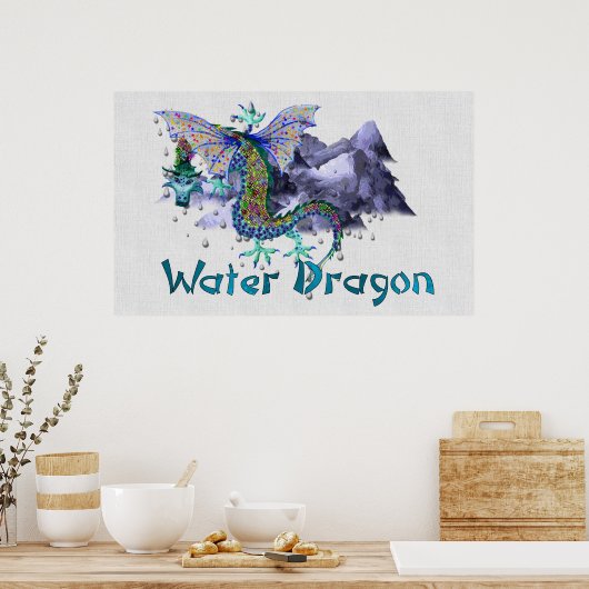 Poster Dragon d'eau (Cuisine)