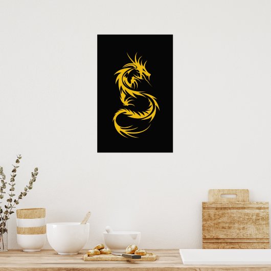 Poster Dragon d'or (Cuisine)