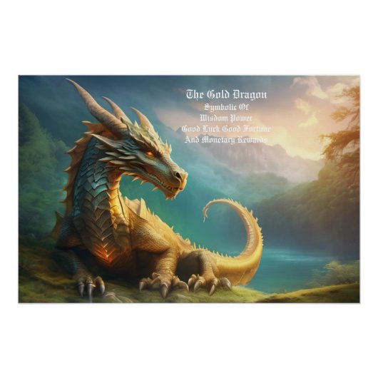 Poster Dragon d'or (Devant)