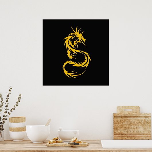 Poster Dragon d'or (Cuisine)