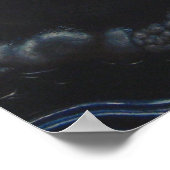 Poster Dragon dormant et cavalier sous la Lune Rouge (Coin)