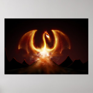 Poster Dragon du feu