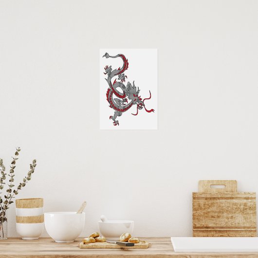 Poster Dragon du Nouvel An chinois (Cuisine)