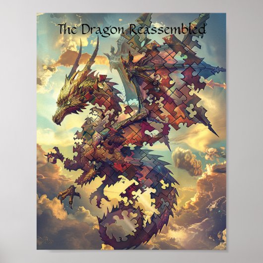 Poster Dragon du Puzzle du ciel brisé (Devant)