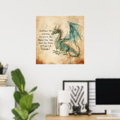 Poster Dragon - Embrassez Le Voyage (Bureau à domicile)