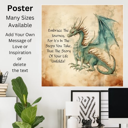 Poster Dragon - Embrassez Le Voyage