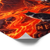 Poster dragon enflammé (Coin)